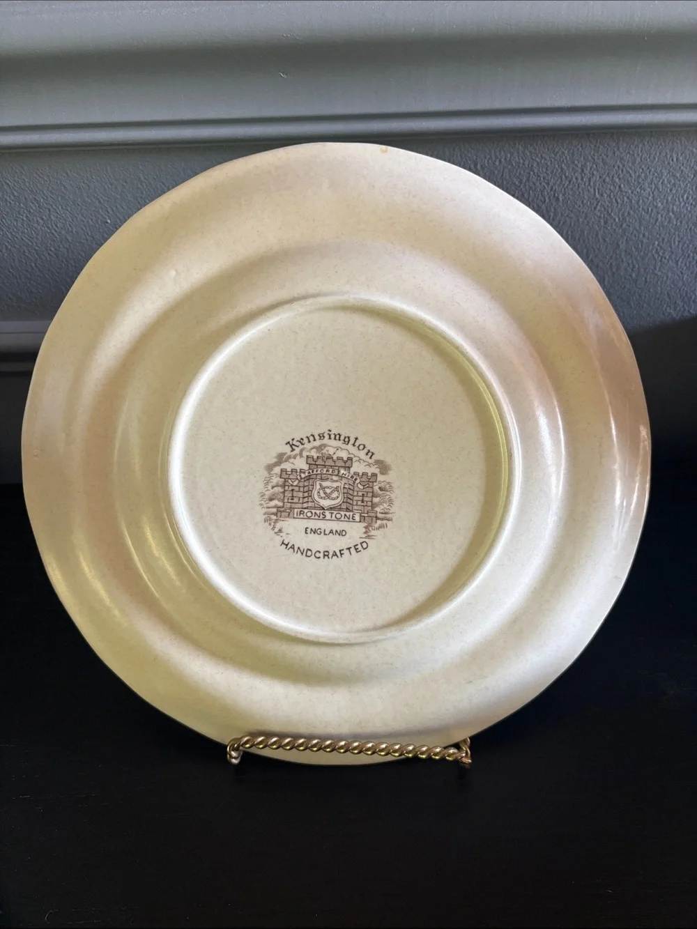 Kensington Staffordshire Ironstone Handcrafted England Set of 4 Plates